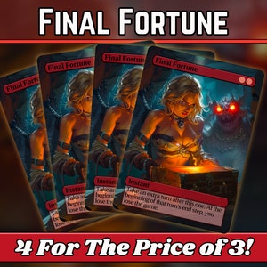 Final Fortune - Proxy - Custom Magic Fantasy Art Series - Full-art custom proxy's - Geweldig cadeau - Kaarten voor je favoriete kaartspellen!