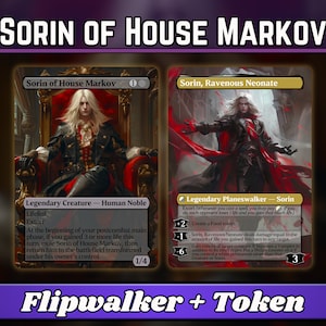 Sorin di Casa Markov - Proxy - Serie di illustrazioni fantasy magiche personalizzate - Proxy personalizzati con illustrazioni complete - Modern Horizons - Carte per i tuoi mazzi preferiti!