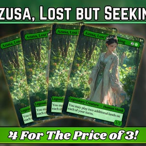 Azusa, Lost But Seeking - Proxy - Benutzerdefinierte Fantasy Art Serie - Pop-Out Art Proxys - Großartiges Geschenk Kommandant Heftklammern Für Ihr Lieblingsdeck!