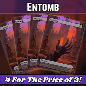 Entomb - Proxy - Serie de arte mágico de fantasía personalizado - Proxies personalizados con arte completo - Regalo perfecto - ¡Cartas para tus mazos favoritos!