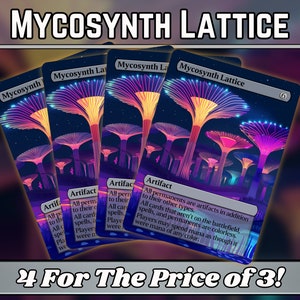 Mycosynth Lattice - Proxy - Custom Fantasy Art Series - Full-Art Custom Proxies - Großartiges Geschenk - Artefakt-Heftklammern für Ihre Lieblingsdecks!