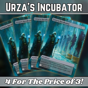 Incubadora de Urza - Proxy - Serie de arte de fantasía personalizado - Proxies de Magic personalizados con arte completo - ¡Gran regalo! - ¡Artefactos básicos para tus mazos favoritos!