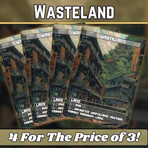 Wasteland - Proxy - Serie de arte personalizado japonés - Proxies de Magic con arte completo únicos - ¡Cartas de calidad para tus mazos favoritos!