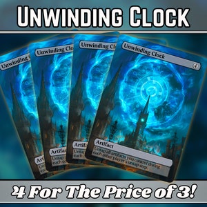 Afwikkelklok - Proxy - Custom Magic Fantasy Art Series - Full-art custom proxy's - Geweldig cadeau - Artefactnietjes voor je favoriete decks!
