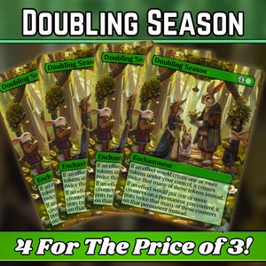 Verdubbeling seizoen - Proxy - Custom Magic Fantasy Art Series - Full-art custom proxy's - Geweldig cadeau - Kaarten voor je favoriete kaartspellen!