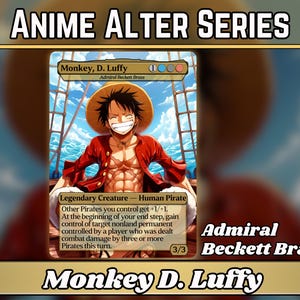 Monkey D. Luffy // Admiral Beckett Brass - Proxy - Anime Altered Series - Carte de fan One Piece - Cartes de qualité pour vos decks préférés !