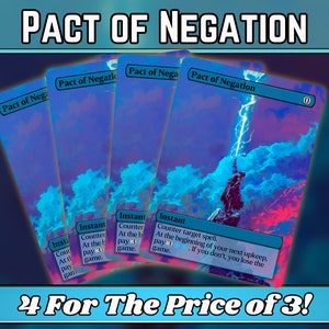 Pacto de Negación - Proxy - Serie de arte mágico de fantasía personalizado - Proxies personalizados con arte completo - ¡Gran regalo! - ¡Cartas para tus mazos favoritos!