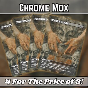 Chrome Mox - Proxy - Série d'art rupestre japonais Mana - Proxies magiques personnalisés uniques en son genre - Cartes de haute qualité pour vos decks préférés !