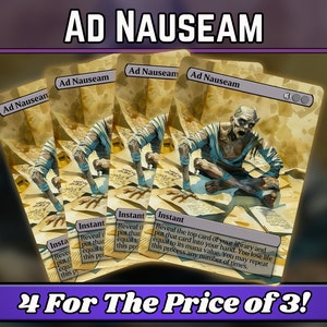 Ad Nauseam - Proxy - Benutzerdefinierte Magic Fantasy Art Series - Benutzerdefinierte Vollkunst-Proxies - Perfektes Geschenk - Karten für Ihre Lieblingsdecks!
