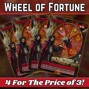 Rueda de la fortuna - Proxy - Serie de arte mágico de fantasía personalizado - Proxies personalizados con arte completo - ¡Gran regalo! - ¡Tarjetas para tus mazos favoritos!