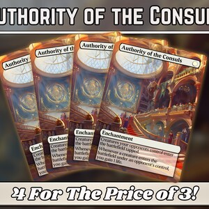 Autorité des consuls - procuration - série d'art magique fantastique personnalisée - procurations personnalisées entièrement illustrées - cartes de haute qualité pour vos decks préférés !