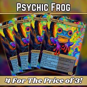 Psychic Frog - Proxy - Custom Magic Fantasy Art Series - Proxies pop-out full-art - Commander Staple pour vos decks préférés !