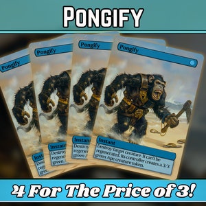 Pongify - Proxy - Serie de arte mágico de fantasía personalizado - Proxies personalizados con arte completo - ¡Gran regalo! - ¡Cartas para tus mazos favoritos!
