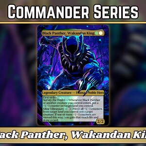Black Panther, Wakandan King - Proxy - Classic Commander Series - Full-art custom proxy's - Hoge kwaliteit kaarten voor je favoriete kaartspellen!