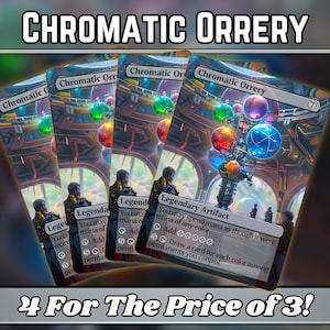 Chromatic Orrery - Proxy - Custom Fantasy Art Series - Full-Art Custom Proxys - Großartiges Geschenk - Artefakt-Heftklammern für Ihre Lieblingsdecks!