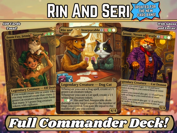 MTG Decks & More Magic: The Gathering Secret Lair: Secret Lair Commander  Deck: Raining Cats and Dogs : Toys & Games - Amazon.com