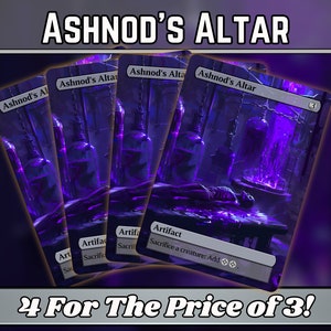 Ashnods Altar - Proxy - Custom Magic Fantasy Art Serie - Full-Art Custom Proxies - Großartiges Geschenk - Artefakt-Heftklammern für Ihre Lieblingsdecks!