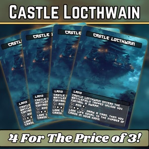 Castle Locthwain - procuration - série d'oeuvres d'art personnalisées japonaises - procurations magiques personnalisées uniques en son genre - cartes de haute qualité pour vos decks préférés !
