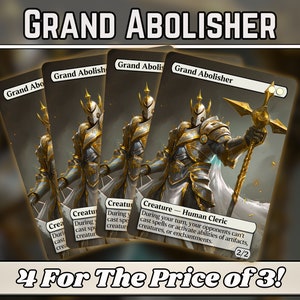 Grand Abolisher - Proxy - Serie de arte mágico de fantasía personalizado - Proxies personalizados con arte completo - ¡Cartas de alta calidad para tus mazos favoritos!