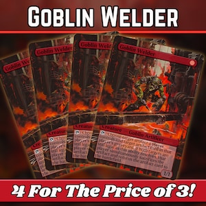 Goblin Welder - Proxy - Serie de arte mágico de fantasía personalizado - Proxies personalizados con arte completo - ¡Gran regalo! - ¡Cartas para tus mazos favoritos!