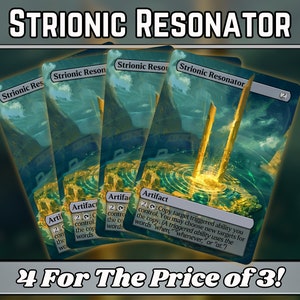Risonatore Strionico - Proxy - Serie di illustrazioni fantasy magiche personalizzate - Proxy personalizzati con illustrazioni complete - Regalo - Elementi essenziali dell'artefatto per i tuoi mazzi preferiti!