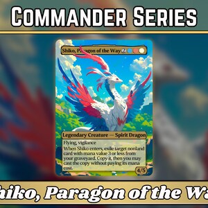Shiko, Paragon of the Way - Classic Commander-serie - Full-art custom Magic-proxy's - Cadeau - Hoge kwaliteit kaarten voor je favoriete kaartspellen!