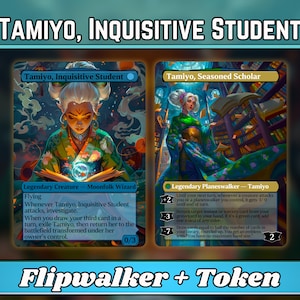 Tamiyo, estudiante curiosa - Proxy - Serie de arte de fantasía personalizado - Proxies de arte completo - Modern Horizons 3 - ¡Cartas para tus mazos favoritos!