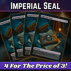 Sello Imperial - Proxy - Serie de arte mágico de fantasía personalizado - Proxies personalizados con arte completo - Regalo perfecto - ¡Cartas para tus mazos favoritos!