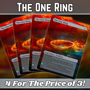 The One Ring - Proxy - Custom Magic Fantasy Art Series - Full-art custom proxy's - Geweldig cadeau - Artefactnietjes voor je favoriete decks!
