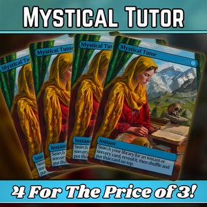 Tutor Místico - Proxy - Serie de arte mágico y fantástico personalizado - Proxies personalizados con arte completo - ¡Gran regalo! - ¡Cartas para tus mazos favoritos!