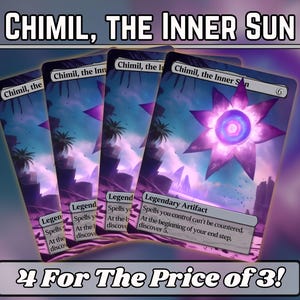 Chimil, o Sol Interior - Proxy - Série de artes mágicas e fantásticas personalizadas - Proxies personalizados com arte completa - Artefatos essenciais para seus decks favoritos!