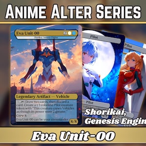 EvaUnit-00 // Shorikai Genesis Modul - Proxy - Anime Altered Series - Asuka & Rei Pilot Tokens - Hochwertige Karten für Eure Lieblingsdecks!