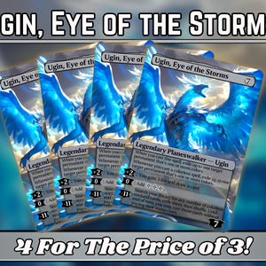 Ugin, Ojo de las Tormentas - Magic Proxy - Serie Planeswalker de arte de fantasía personalizado - Proxies personalizados con arte completo - ¡Cartas para tus mazos favoritos!