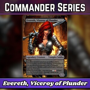 Evereth, vice-roi du pillage - procuration - série Commander classique - illustration complète de procurations magiques personnalisées - cartes de haute qualité pour vos decks préférés !