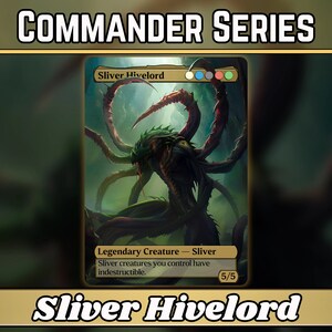 Sliver Hvelord - Proxy - Classic Commander Series - Illustrations complètes de proxys Sliver Magic personnalisés - Cartes de haute qualité pour vos decks préférés !