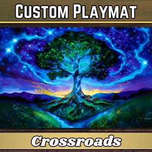 Tapete de jogo MTG Concordant Crossroads - 24" x 14" Tapete de jogo tamanho perfeito para Friday Commander ou qualquer outro TCG!