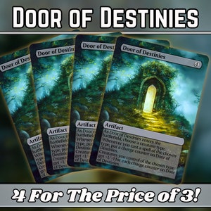 Door of Destinies - Proxy - Custom Fantasy Art Serie - Full-Art Custom Proxies - Großartiges Geschenk - Artefakt-Heftklammern für Ihre Lieblingsdecks!