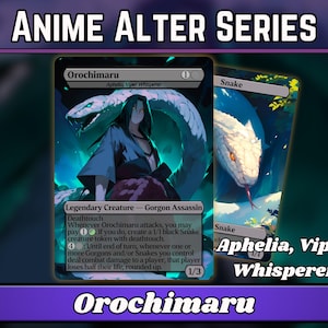 Orochimaru // Aphelia, Viper Whisperer - Proxy - Anime Altered Series - Snake 1/1 Token inklusive - Hochwertige Karten für deine Lieblingsdecks!