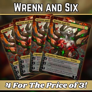 Wrenn and Six - Magic Proxy - Custom Fantasy Art Planeswalker Series - Full-art custom proxy's - Kaarten voor je favoriete kaartspellen!