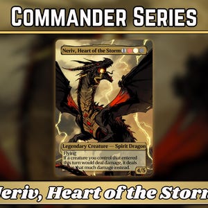 Neriv, Heart of the Storm - Série Commander classique - Illustrations complètes de procurations magiques personnalisées - Cadeau - Cartes de haute qualité pour vos decks préférés !