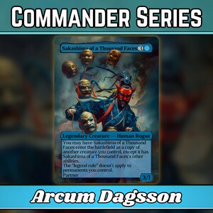 Sakashima aux mille visages - procuration - série Commander classique - illustration complète de procurations personnalisées - cartes de haute qualité pour vos decks préférés !