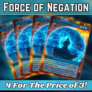 Kraft der Negation - Proxy - Custom Magic Fantasy Art Serie - Full-Art Custom Proxys - Großartiges Geschenk - Karten für Ihre Lieblingsdecks!
