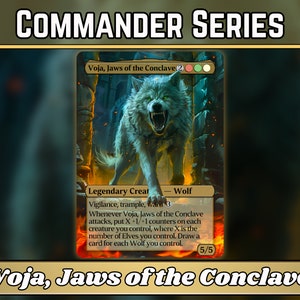 Voja, Les mâchoires du conclave - Proxy - Classic Commander Series - Illustrations complètes de proxys Magic personnalisés - Cartes de haute qualité pour vos decks préférés !