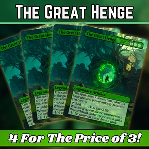 The Great Henge - Proxy - Serie de arte mágico de fantasía personalizado - Proxies personalizados con arte completo - ¡Gran regalo! - ¡Cartas para tus mazos favoritos!