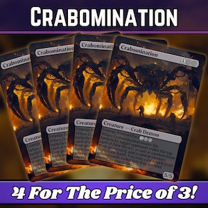 Crabomination - Proxy - Custom Magic Fantasy Art Serie - Full-Art Custom Proxys - Kommandant Heftklammer - Karten für Ihre Lieblingsdecks!