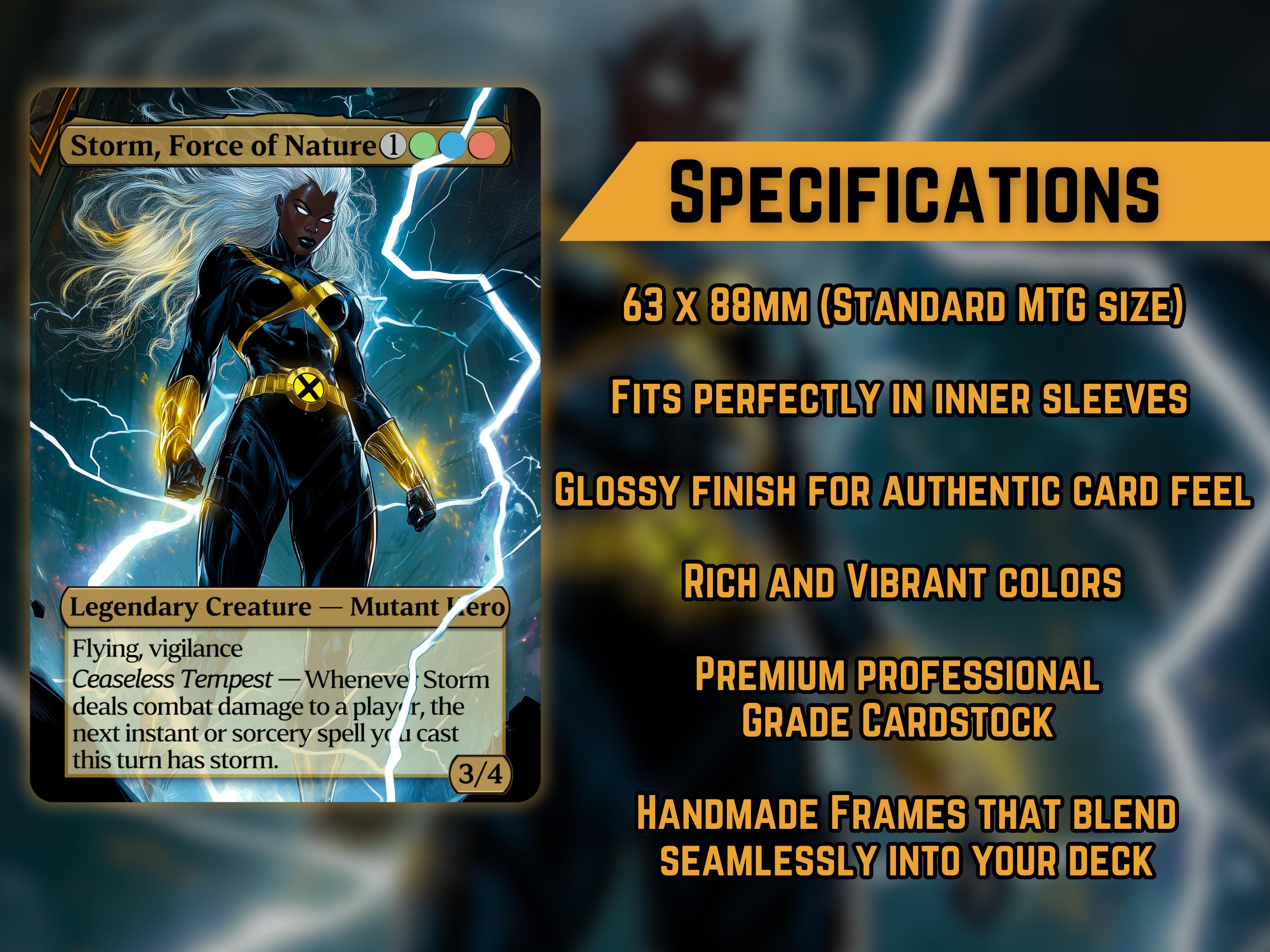 Storm, Force of Nature 5 + 1 Card Upgrade Proxy Pack Storm, Force of Nature 5 + 1 Card Upgrade Proxy Pack