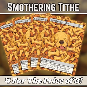 Dîme étouffante - procuration de chiot - série d'art magique fantastique personnalisée - procurations personnalisées complètes - cartes de haute qualité pour vos decks préférés !