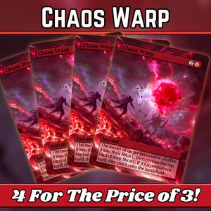 Chaos Warp - Proxy - Serie de arte mágico y fantástico personalizado - Proxies personalizados con arte completo - ¡Gran regalo! - ¡Cartas para tus mazos favoritos!