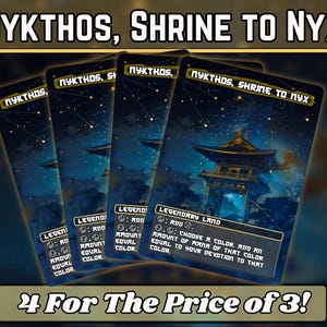 Nykthos, sanctuaire de Nyx - procuration - série d'art personnalisé japonais - procurations magiques personnalisées uniques en son genre - cartes de qualité pour vos decks préférés !