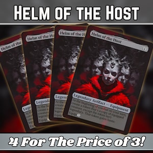 Helm of the Host - Proxy - Custom Fantasy Art Series - Full-Art Custom Proxies - Großartiges Geschenk - Artefakt-Heftklammern für Ihre Lieblingsdecks!